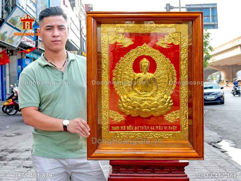 Tranh Phật thường được treo tại không gian thờ cúng, phòng khách sang trọng